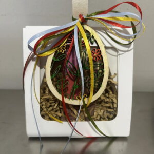 Πασχαλινή χάρτινη συσκευασία δώρου (3 τεμαχίων - λευκό κουτί)